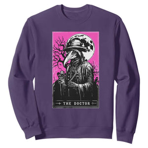 Plague Doctor Tarot Card Sweatshirt Mysterious Horror Death Occult Satanic TS10 Purple Print Your Wear