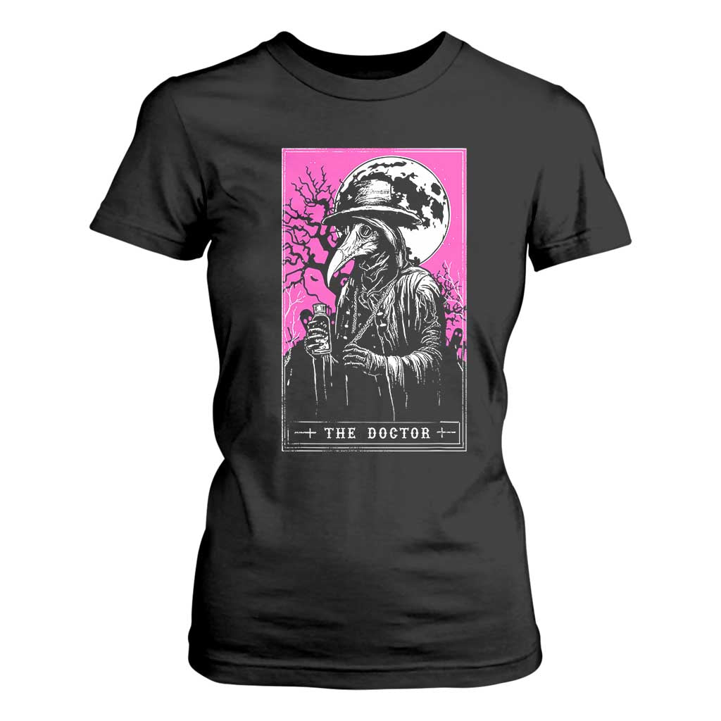 Plague Doctor Tarot Card T Shirt For Women Mysterious Horror Death Occult Satanic TS10 Black Print Your Wear