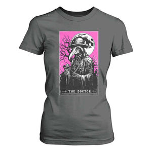 Plague Doctor Tarot Card T Shirt For Women Mysterious Horror Death Occult Satanic TS10 Dark Heather Print Your Wear
