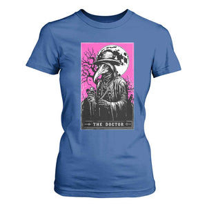 Plague Doctor Tarot Card T Shirt For Women Mysterious Horror Death Occult Satanic TS10 Royal Blue Print Your Wear