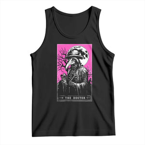 Plague Doctor Tarot Card Tank Top Mysterious Horror Death Occult Satanic TS10 Black Print Your Wear