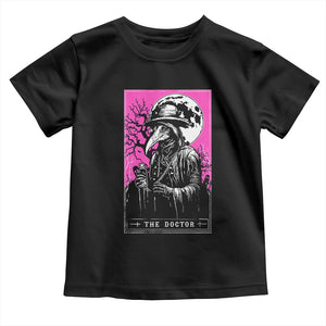Plague Doctor Tarot Card Toddler T Shirt Mysterious Horror Death Occult Satanic TS10 Black Print Your Wear