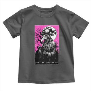 Plague Doctor Tarot Card Toddler T Shirt Mysterious Horror Death Occult Satanic TS10 Dark Heather Print Your Wear