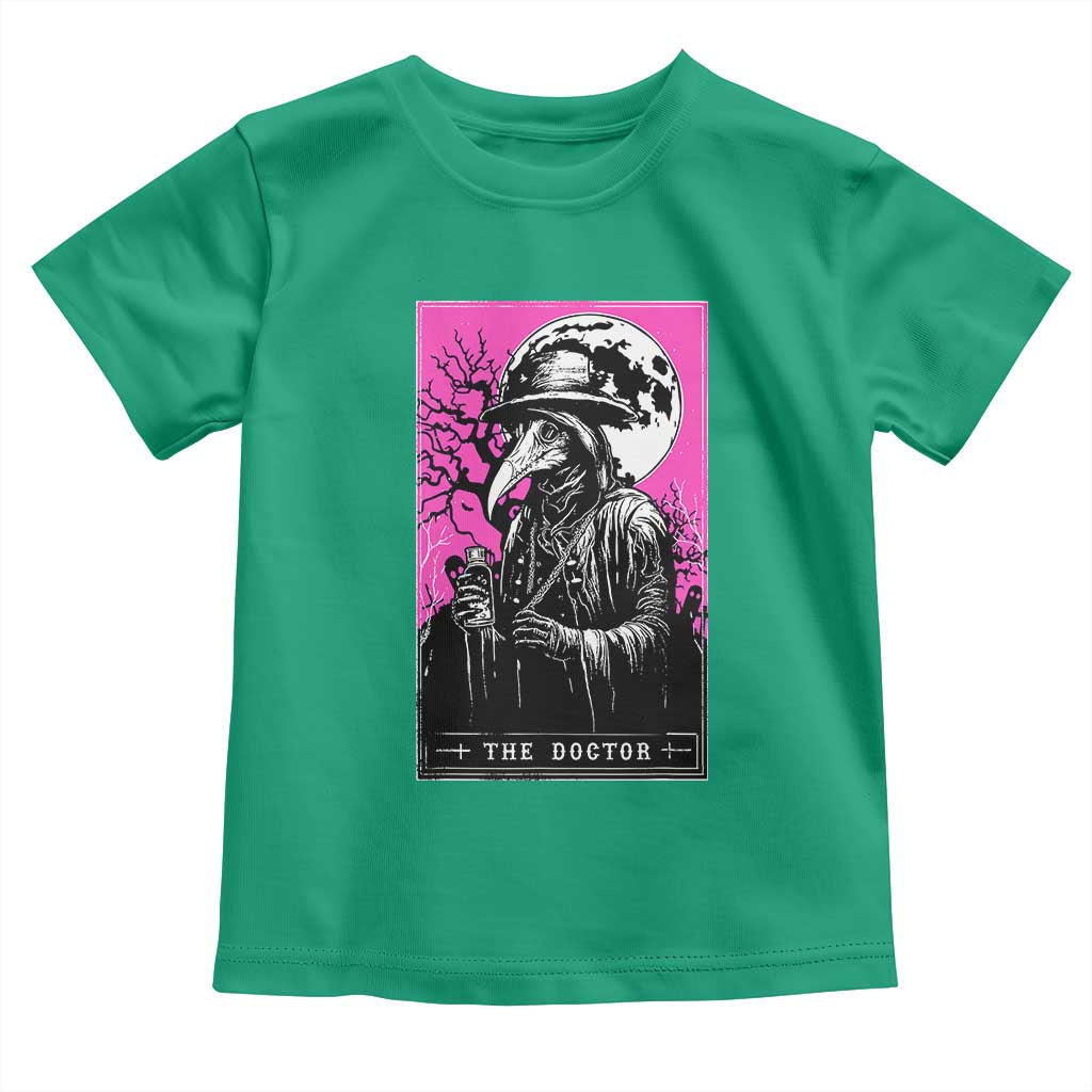Plague Doctor Tarot Card Toddler T Shirt Mysterious Horror Death Occult Satanic TS10 Irish Green Print Your Wear
