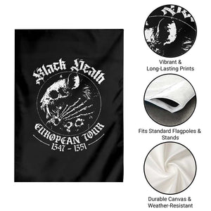 Plague Rat Garden Flag Black Death European Tour Medieval History Goth TS10 Print Your Wear