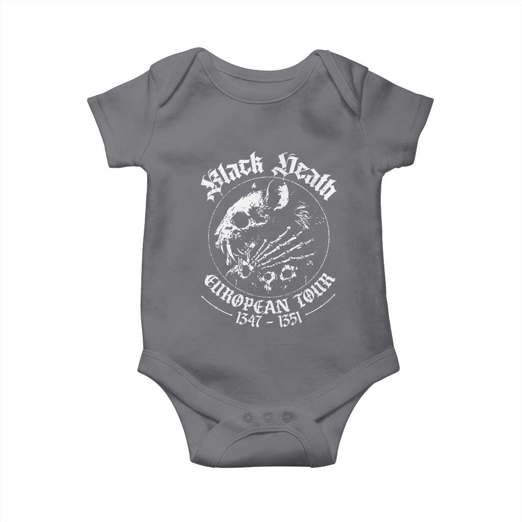 Plague Rat Baby Onesie Black Death European Tour Medieval History Goth TS10 Charcoal Print Your Wear