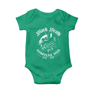 Plague Rat Baby Onesie Black Death European Tour Medieval History Goth TS10 Irish Green Print Your Wear