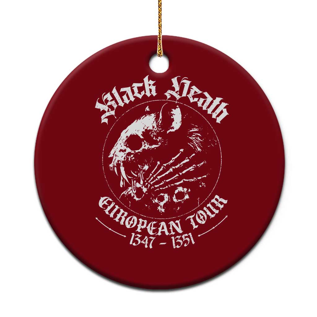 Plague Rat Ceramic Ornament Black Death European Tour Medieval History Goth TS10 1pc Red Print Your Wear