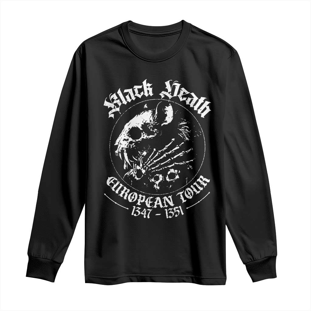 Plague Rat Long Sleeve Shirt Black Death European Tour Medieval History Goth TS10 Black Print Your Wear