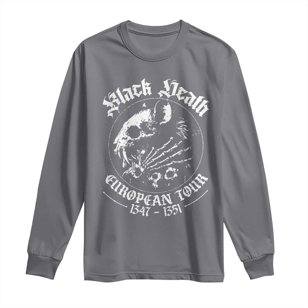 Plague Rat Long Sleeve Shirt Black Death European Tour Medieval History Goth TS10 Charcoal Print Your Wear