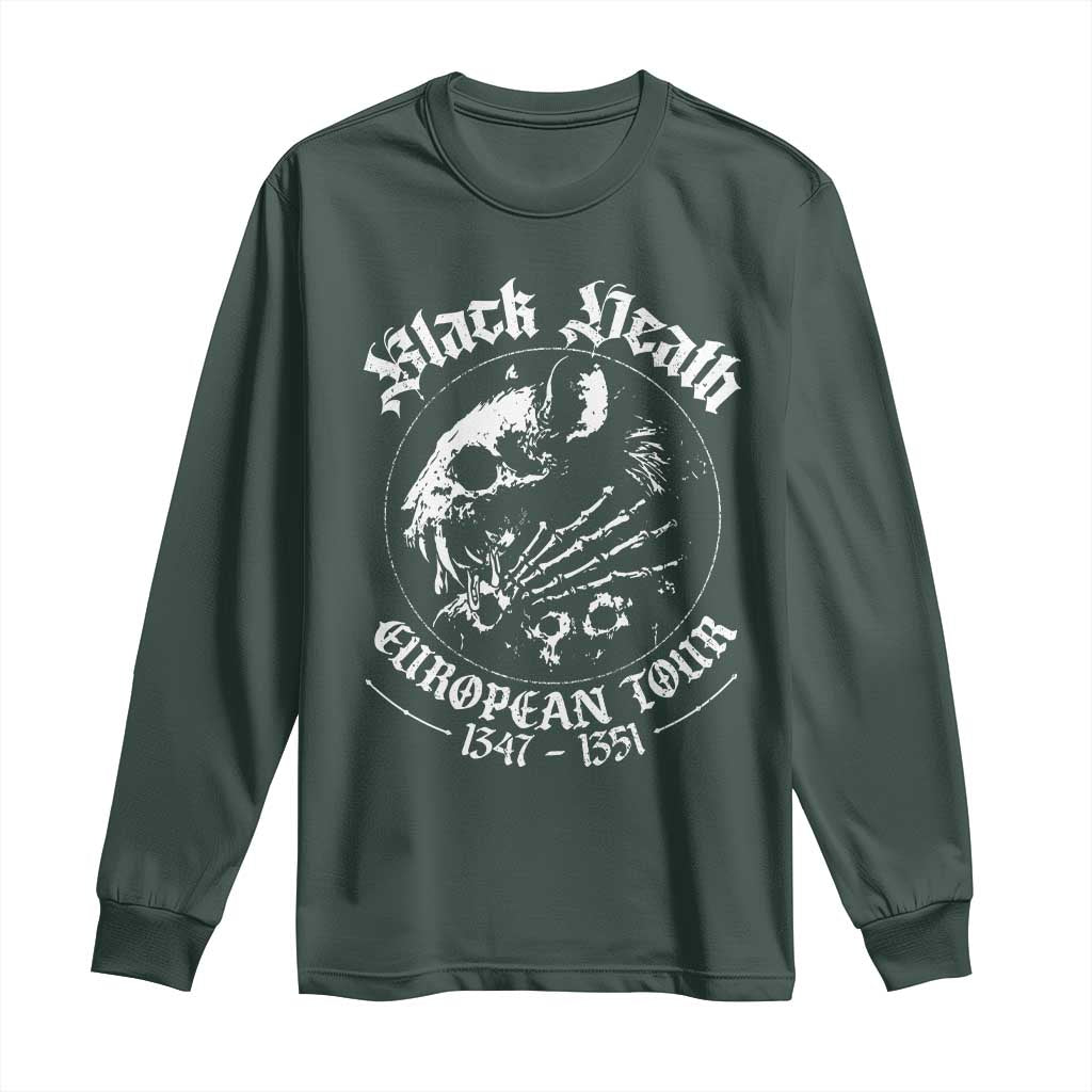 Plague Rat Long Sleeve Shirt Black Death European Tour Medieval History Goth TS10 Dark Forest Green Print Your Wear