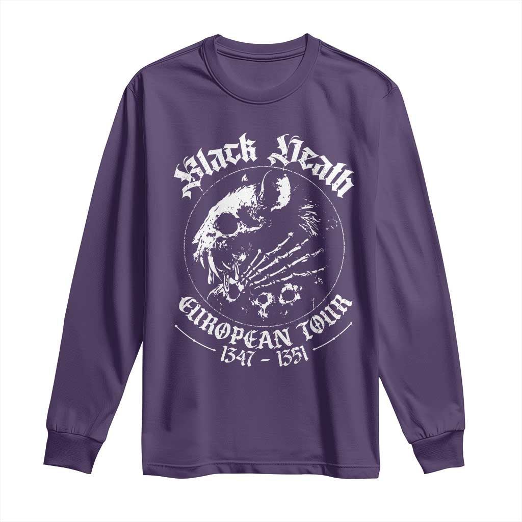 Plague Rat Long Sleeve Shirt Black Death European Tour Medieval History Goth TS10 Purple Print Your Wear