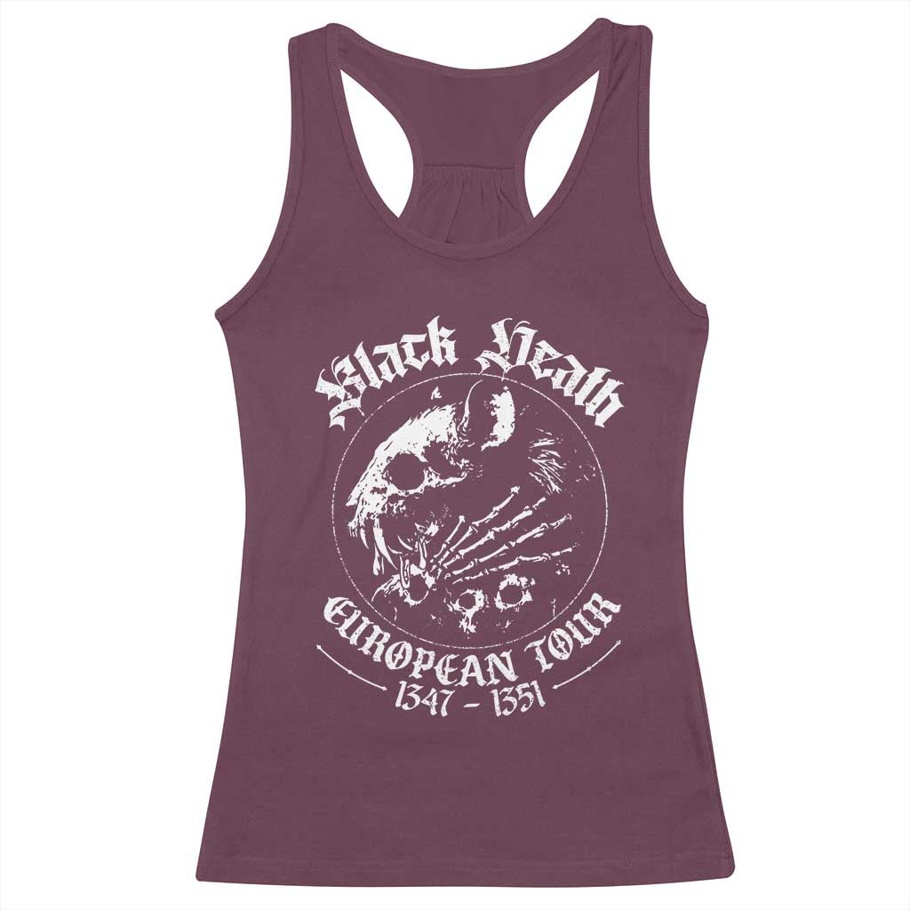 Plague Rat Racerback Tank Top Black Death European Tour Medieval History Goth TS10 Maroon Print Your Wear