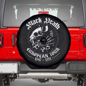 Plague Rat Spare Tire Cover Black Death European Tour Medieval History Goth TS10 Black Print Your Wear