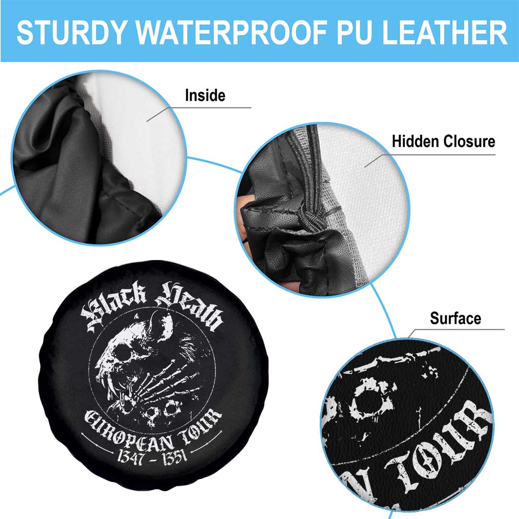 Plague Rat Spare Tire Cover Black Death European Tour Medieval History Goth TS10 Print Your Wear