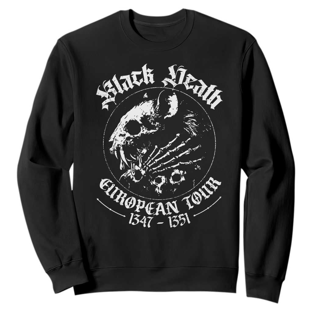 Plague Rat Sweatshirt Black Death European Tour Medieval History Goth TS10 Black Print Your Wear