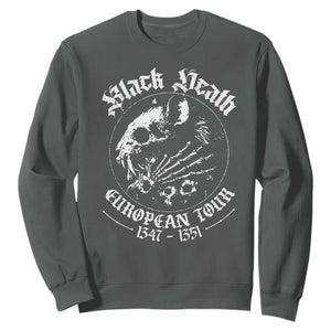Plague Rat Sweatshirt Black Death European Tour Medieval History Goth TS10 Dark Heather Print Your Wear