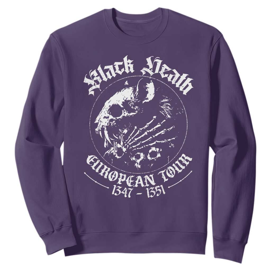 Plague Rat Sweatshirt Black Death European Tour Medieval History Goth TS10 Purple Print Your Wear