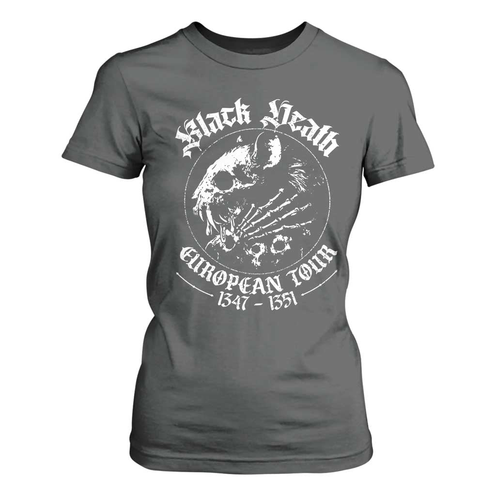 Plague Rat T Shirt For Women Black Death European Tour Medieval History Goth TS10 Dark Heather Print Your Wear