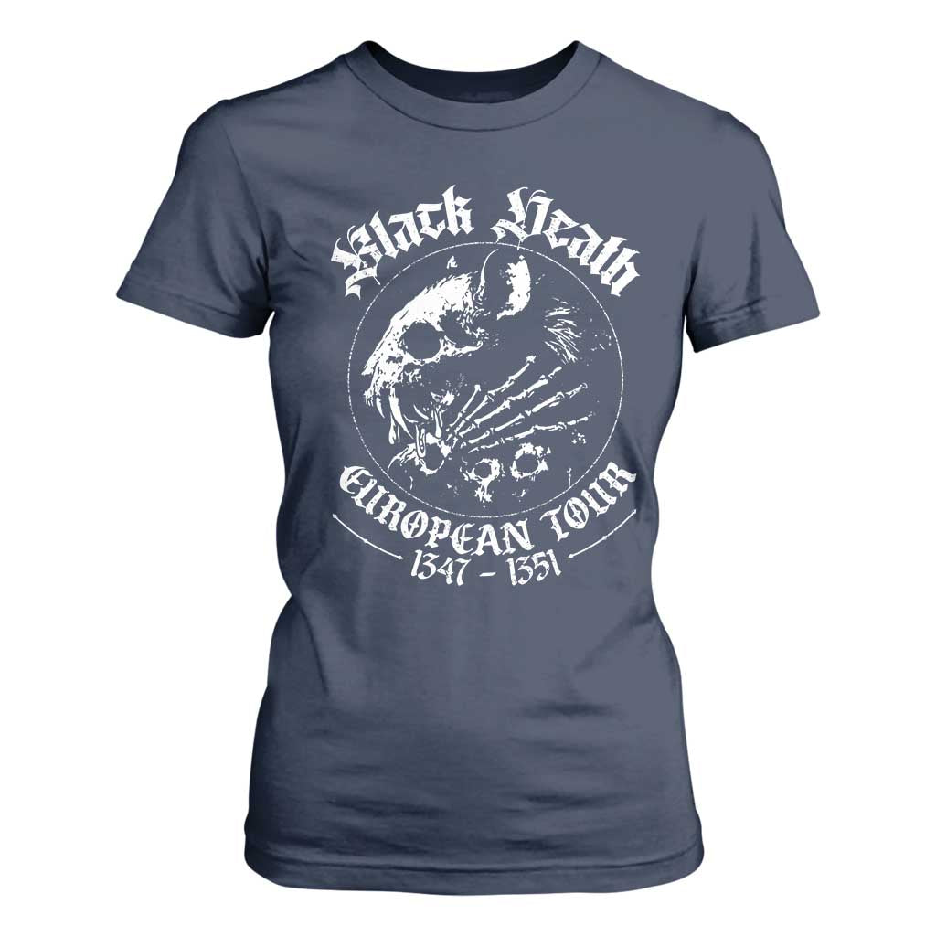 Plague Rat T Shirt For Women Black Death European Tour Medieval History Goth TS10 Navy Print Your Wear