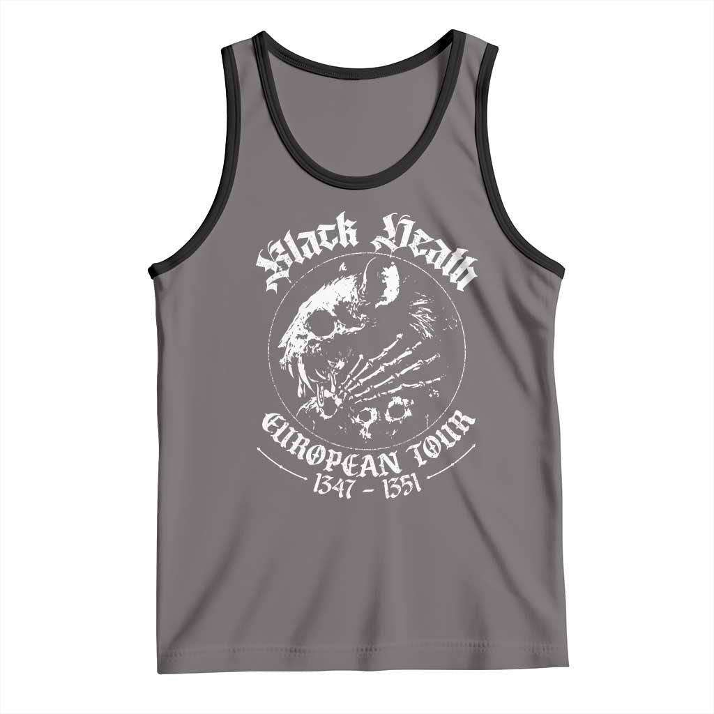 Plague Rat Tank Top Black Death European Tour Medieval History Goth TS10 Deep Heather Black Print Your Wear