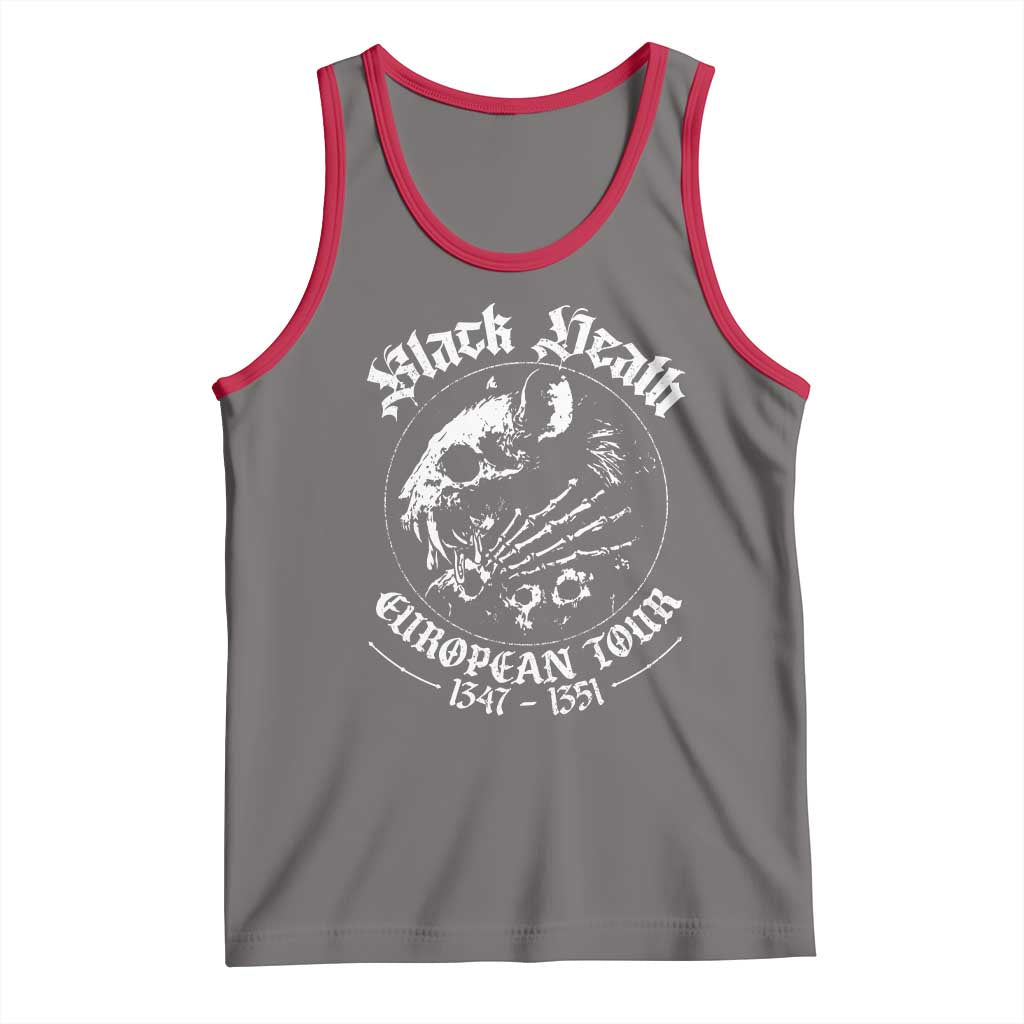 Plague Rat Tank Top Black Death European Tour Medieval History Goth TS10 Deep Heather Red Print Your Wear