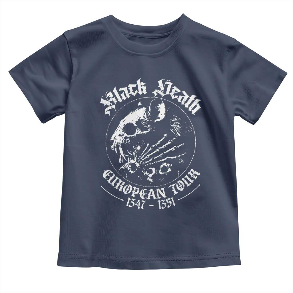 Plague Rat Toddler T Shirt Black Death European Tour Medieval History Goth TS10 Navy Print Your Wear