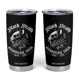 Plague Rat Tumbler Cup Black Death European Tour Medieval History Goth TS10 Black Print Your Wear