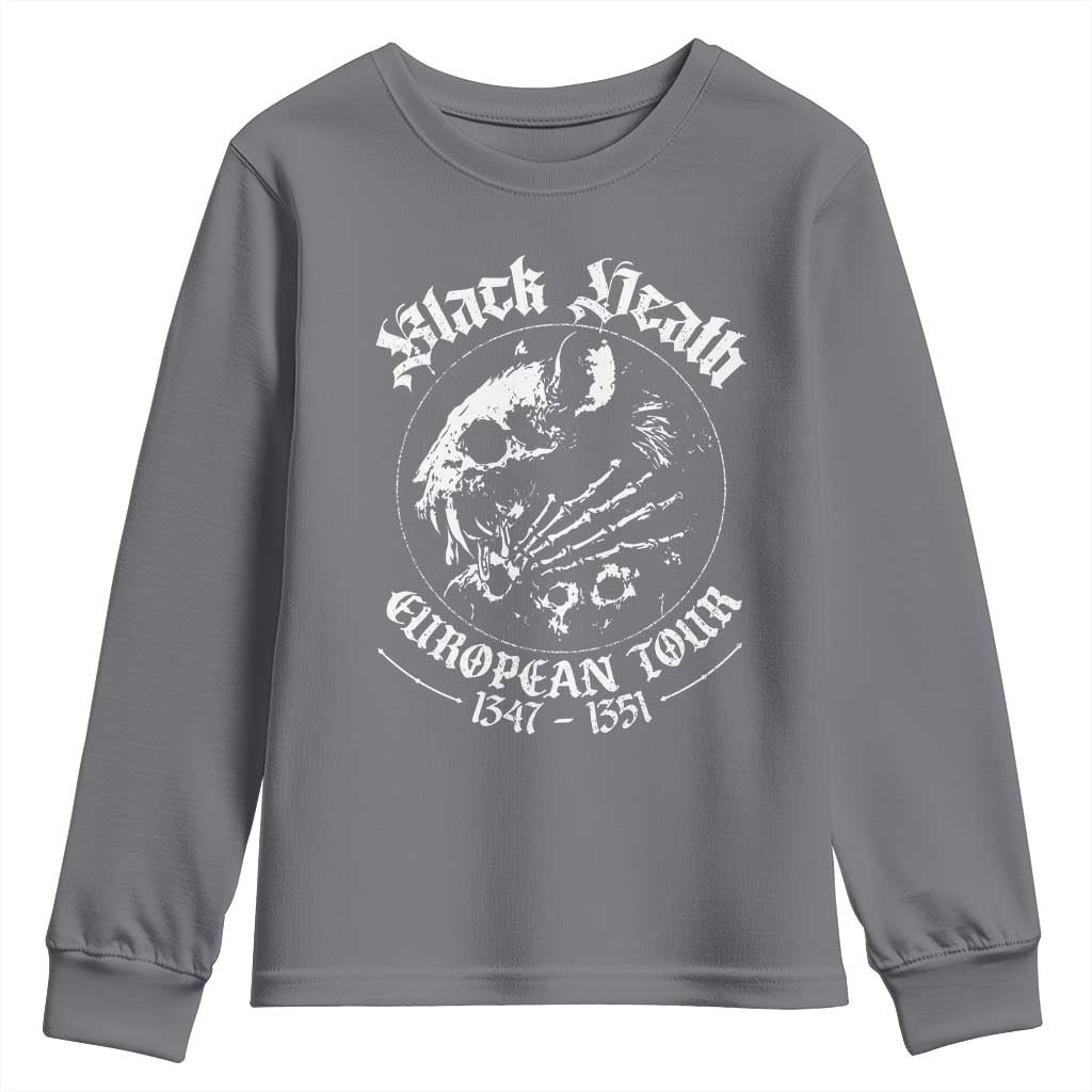 Plague Rat Youth Sweatshirt Black Death European Tour Medieval History Goth TS10 Charcoal Print Your Wear