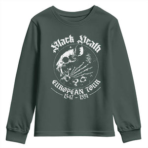 Plague Rat Youth Sweatshirt Black Death European Tour Medieval History Goth TS10 Dark Forest Green Print Your Wear
