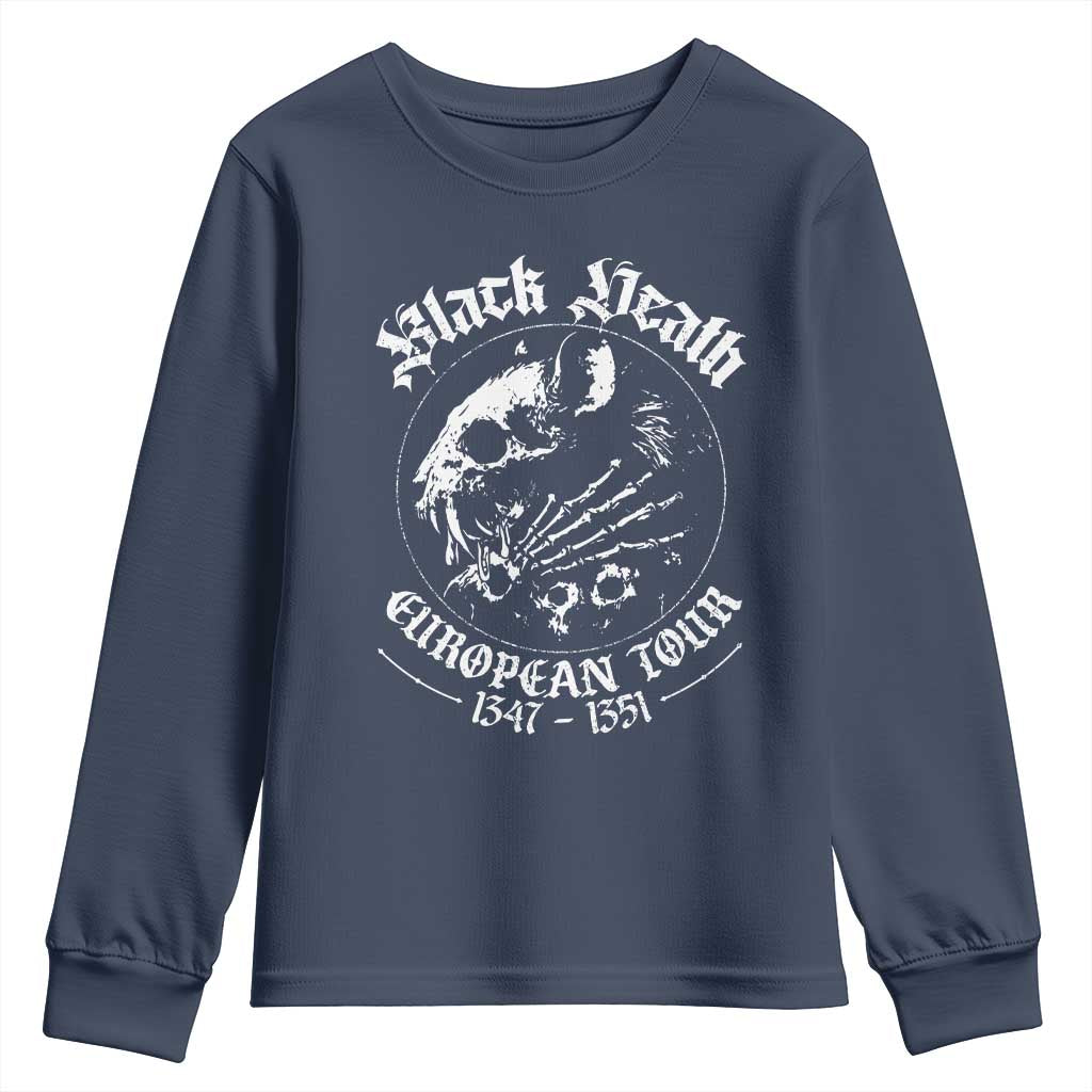 Plague Rat Youth Sweatshirt Black Death European Tour Medieval History Goth TS10 Navy Print Your Wear