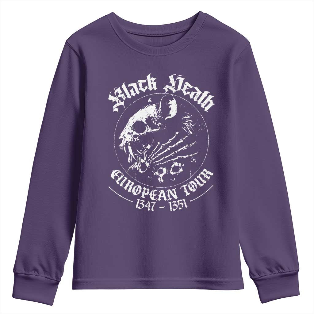 Plague Rat Youth Sweatshirt Black Death European Tour Medieval History Goth TS10 Purple Print Your Wear