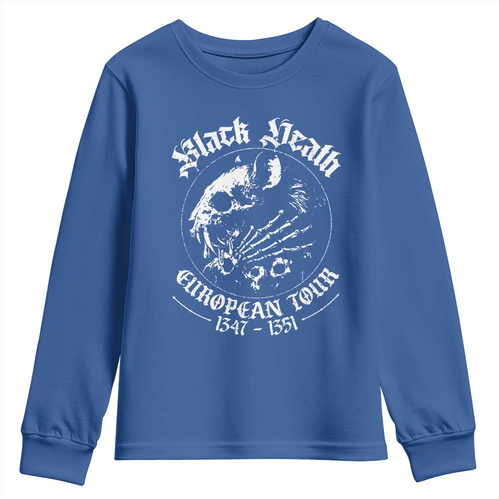 Plague Rat Youth Sweatshirt Black Death European Tour Medieval History Goth TS10 Royal Blue Print Your Wear
