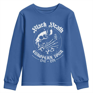 Plague Rat Youth Sweatshirt Black Death European Tour Medieval History Goth TS10 Royal Blue Print Your Wear