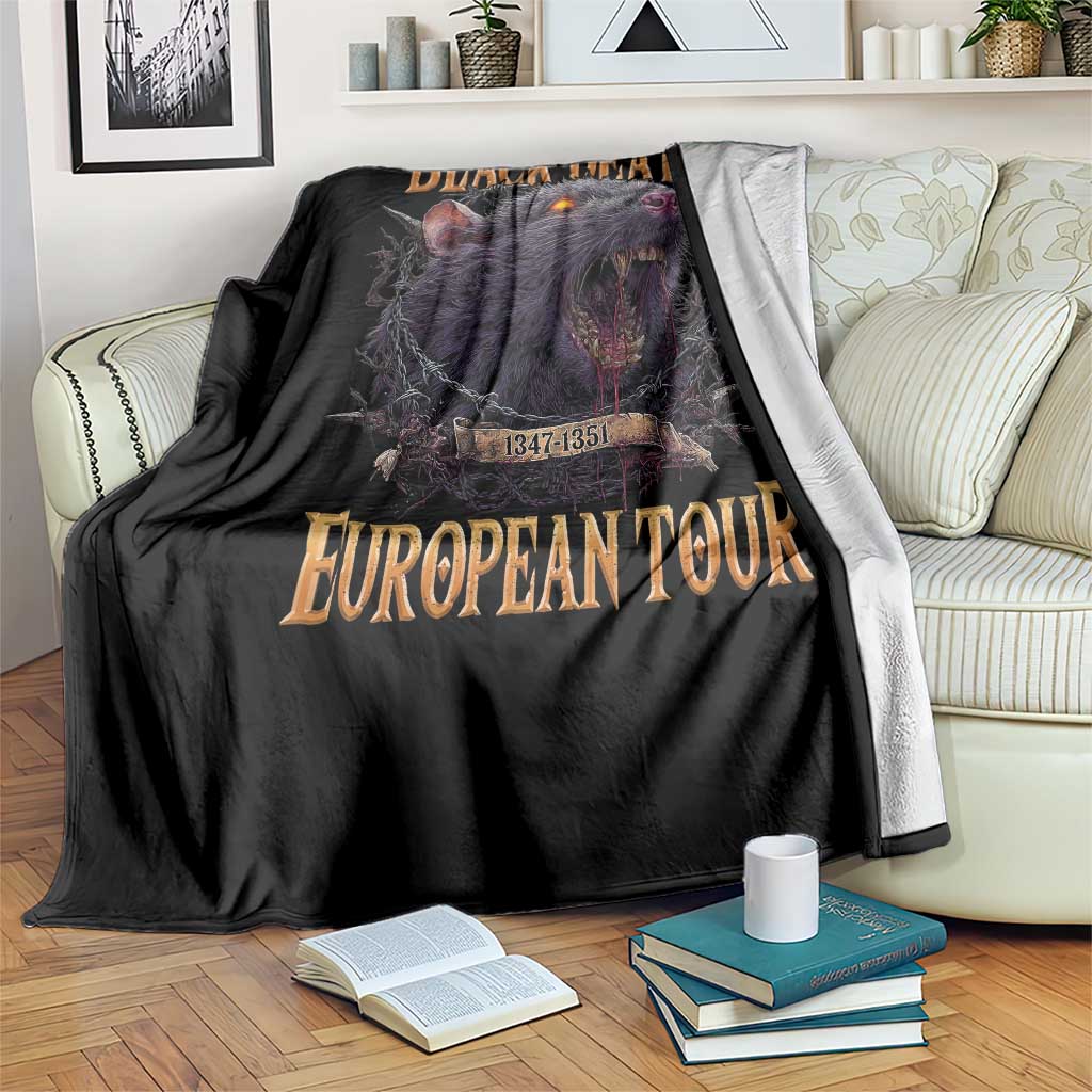 Black Death European Tour Throw Blanket Plague Rat Medieval History Alternative Art TS10 Print Your Wear