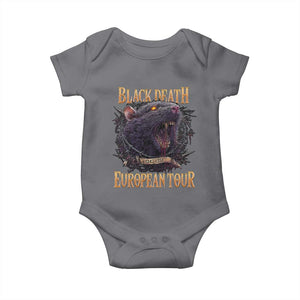 Black Death European Tour Baby Onesie Plague Rat Medieval History Alternative Art TS10 Charcoal Print Your Wear