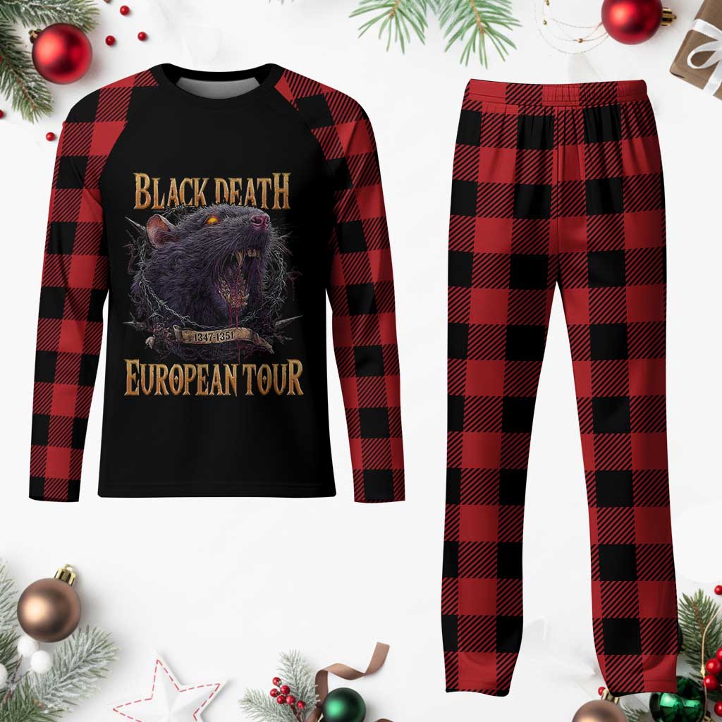 Black Death European Tour Plaid Pajama Set Plague Rat Medieval History Alternative Art TS10 Buffalo Plaid Print Your Wear