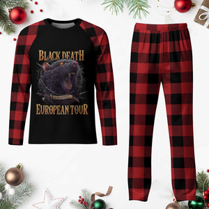 Black Death European Tour Plaid Pajama Set Plague Rat Medieval History Alternative Art TS10 Buffalo Plaid Print Your Wear
