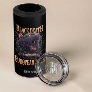 Black Death European Tour 4 in 1 Can Cooler Tumbler Plague Rat Medieval History Alternative Art TS10 Print Your Wear