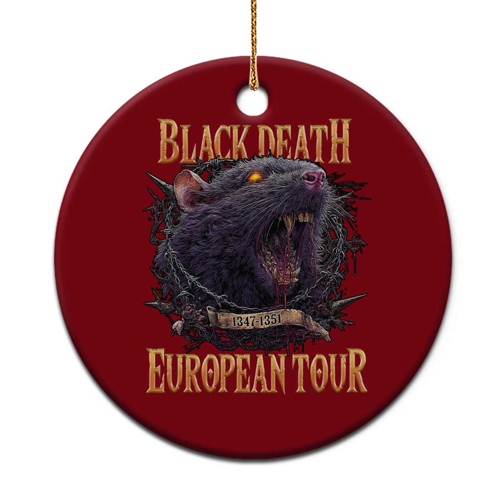 Black Death European Tour Ceramic Ornament Plague Rat Medieval History Alternative Art TS10 1pc Red Print Your Wear