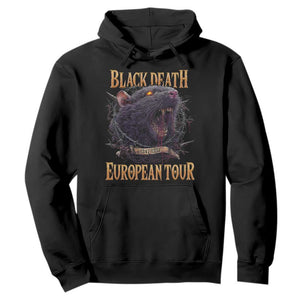 Black Death European Tour Hoodie Plague Rat Medieval History Alternative Art TS10 Black Print Your Wear