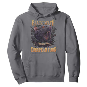 Black Death European Tour Hoodie Plague Rat Medieval History Alternative Art TS10 Charcoal Print Your Wear
