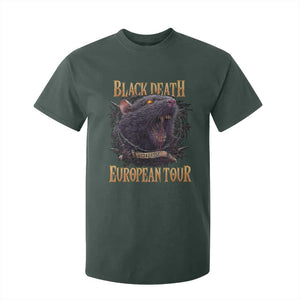 Black Death European Tour T Shirt For Kid Plague Rat Medieval History Alternative Art TS10 Dark Forest Green Print Your Wear