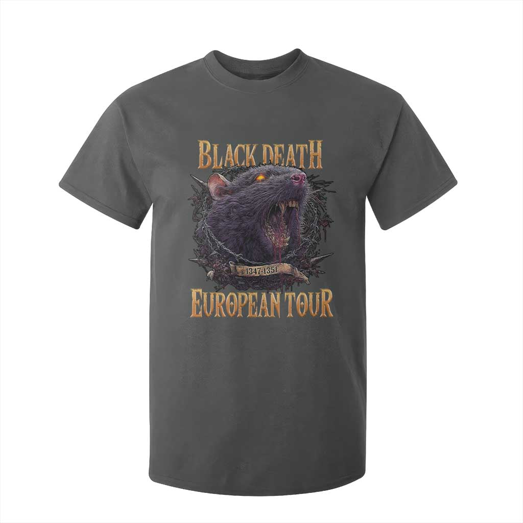 Black Death European Tour T Shirt For Kid Plague Rat Medieval History Alternative Art TS10 Dark Heather Print Your Wear