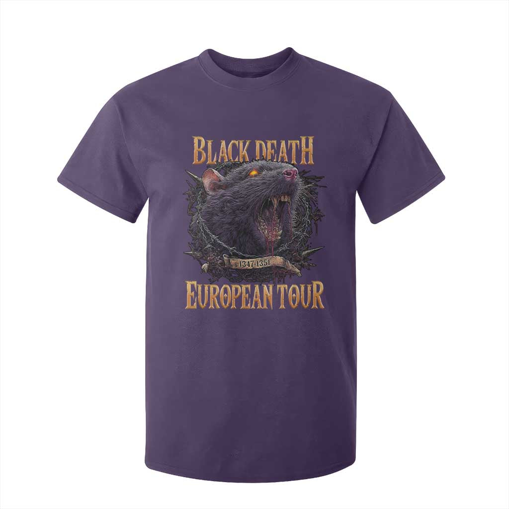 Black Death European Tour T Shirt For Kid Plague Rat Medieval History Alternative Art TS10 Purple Print Your Wear