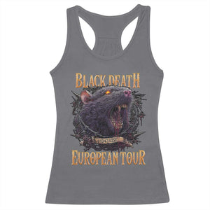 Black Death European Tour Racerback Tank Top Plague Rat Medieval History Alternative Art TS10 Charcoal Print Your Wear