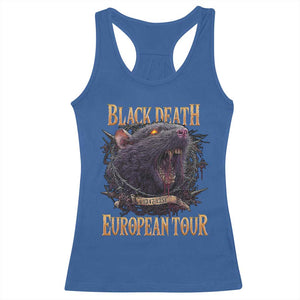 Black Death European Tour Racerback Tank Top Plague Rat Medieval History Alternative Art TS10 Royal Blue Print Your Wear