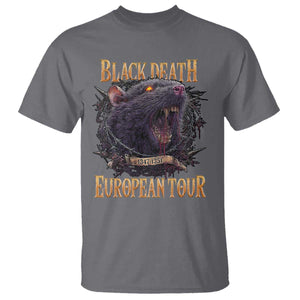 Black Death European Tour T Shirt Plague Rat Medieval History Alternative Art TS10 Charcoal Print Your Wear