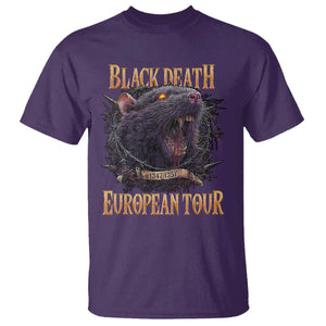 Black Death European Tour T Shirt Plague Rat Medieval History Alternative Art TS10 Purple Print Your Wear