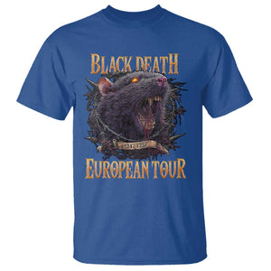 Black Death European Tour T Shirt Plague Rat Medieval History Alternative Art TS10 Royal Blue Print Your Wear